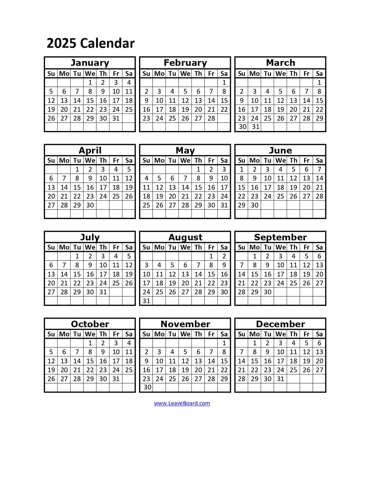 2025 Calendar Printable: Pdf, Excel, With Holidays (Free Download) intended for Printable Calendar 2025 Hong Kong