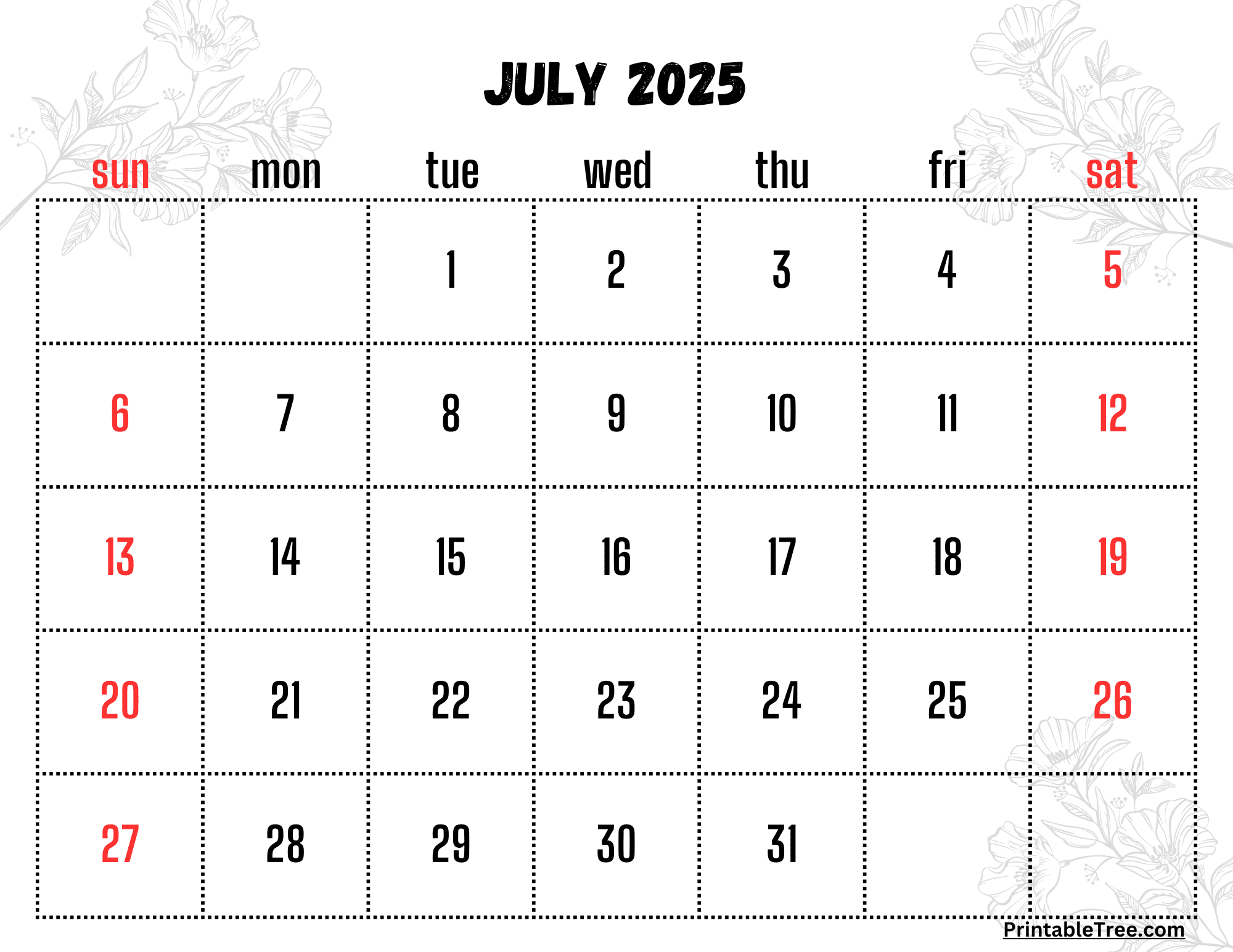 2025 Calendar Printable Pdf With Holidays Template Free for July 2025 Calendar Philippines With Holidays Printable
