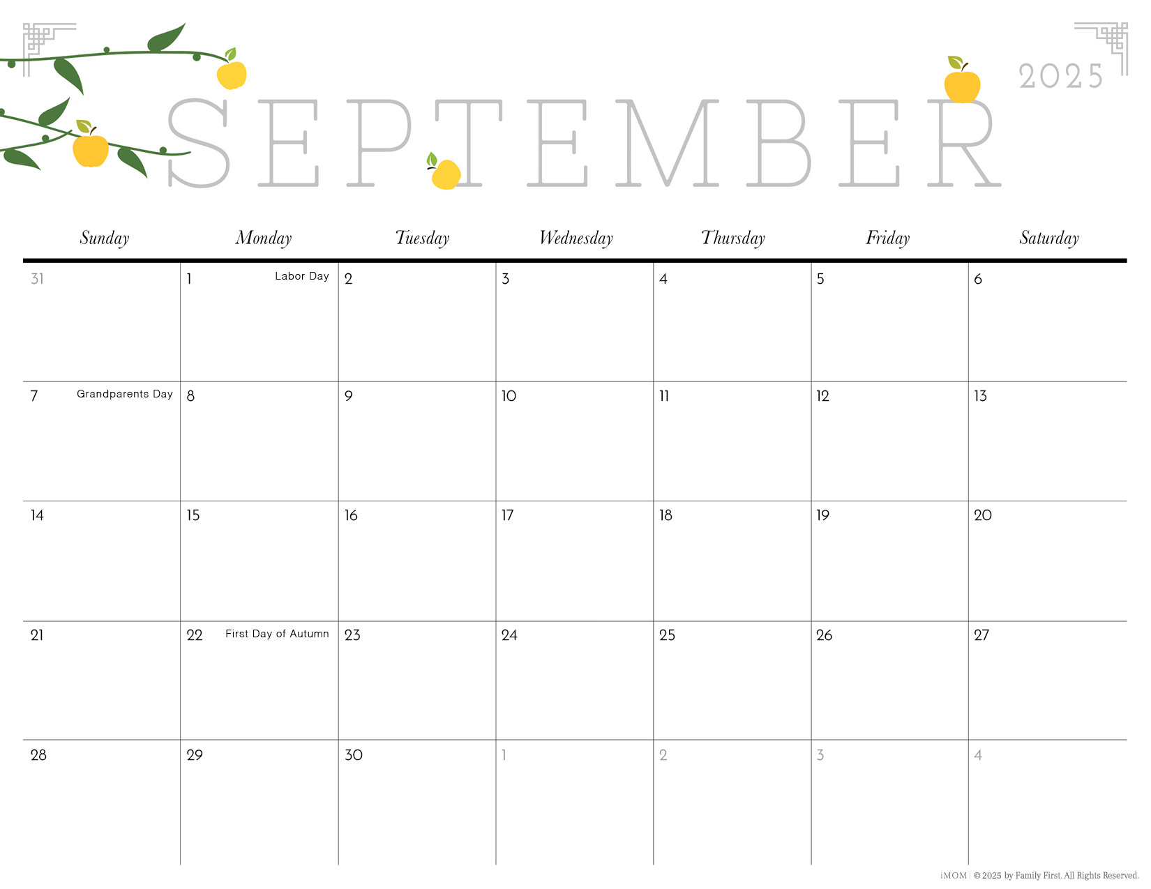 2025 Cute Printable Calendars For Moms - Imom in 2025 Calendar Printable Cute