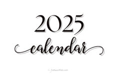 2025 Monthly Calendar – Black And White | Entheosweb pertaining to Printable Calendar 2025 Black and White