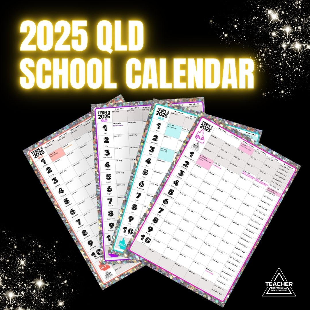 2025 Qld Full-Year School Term Planner - Teacher Professional regarding 2025 School Calendar Qld Printable