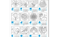 8 Free One-Page Yearly Calendars For 2025 [Color & Draw throughout Kids Printable Calendar 2025