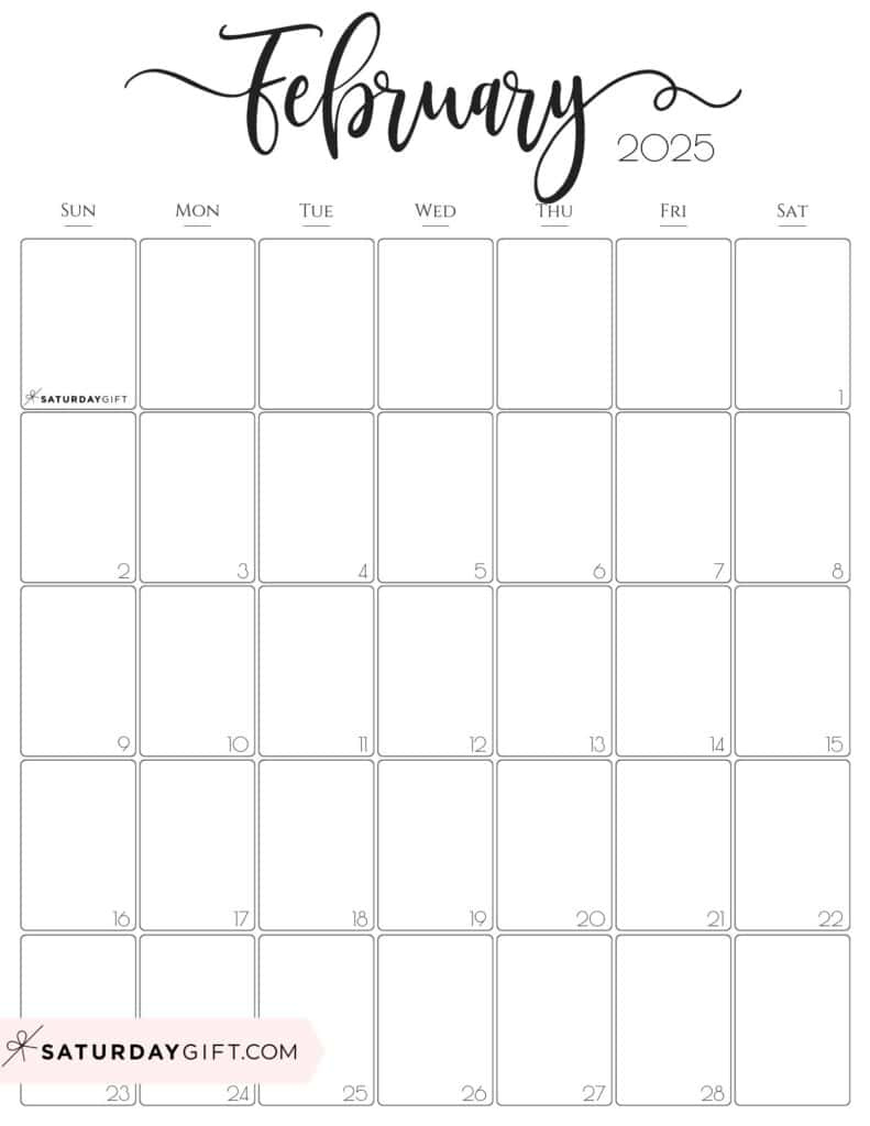 Aesthetic Printable Vertical Calendar 2025Saturday Gift intended for Vertical Printable Calendar 2025