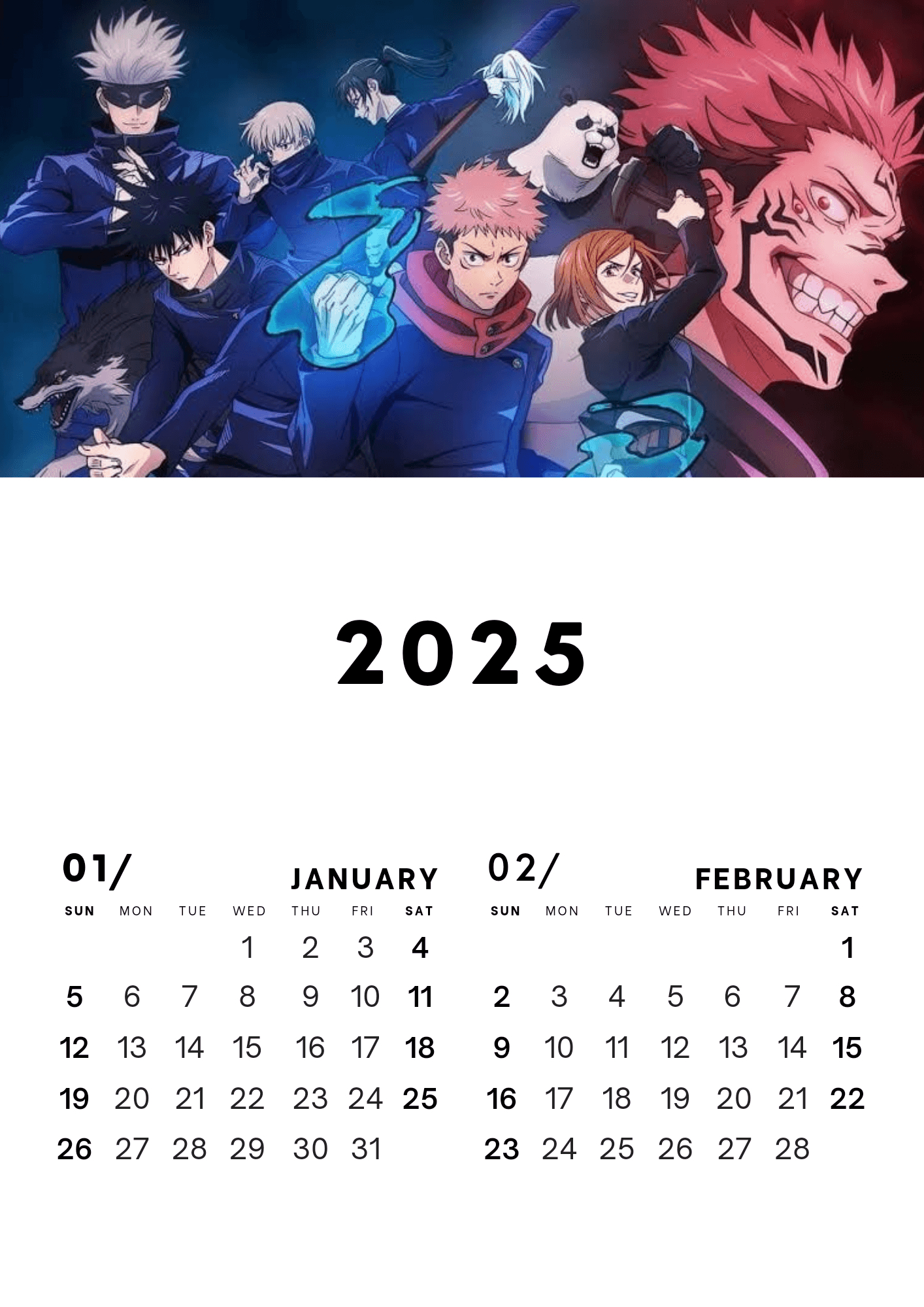 Anime Calendarmeliodassin015 - Raket.ph with regard to Anime Calendar 2025 Printable
