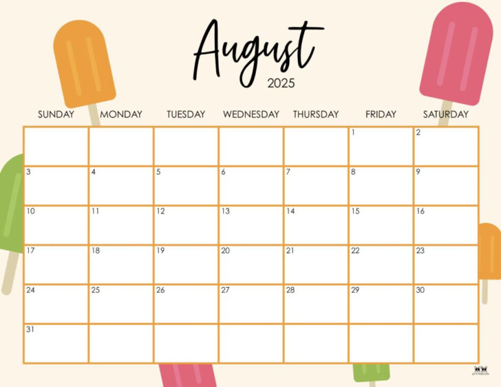 Show Me the Calendar For August 2025