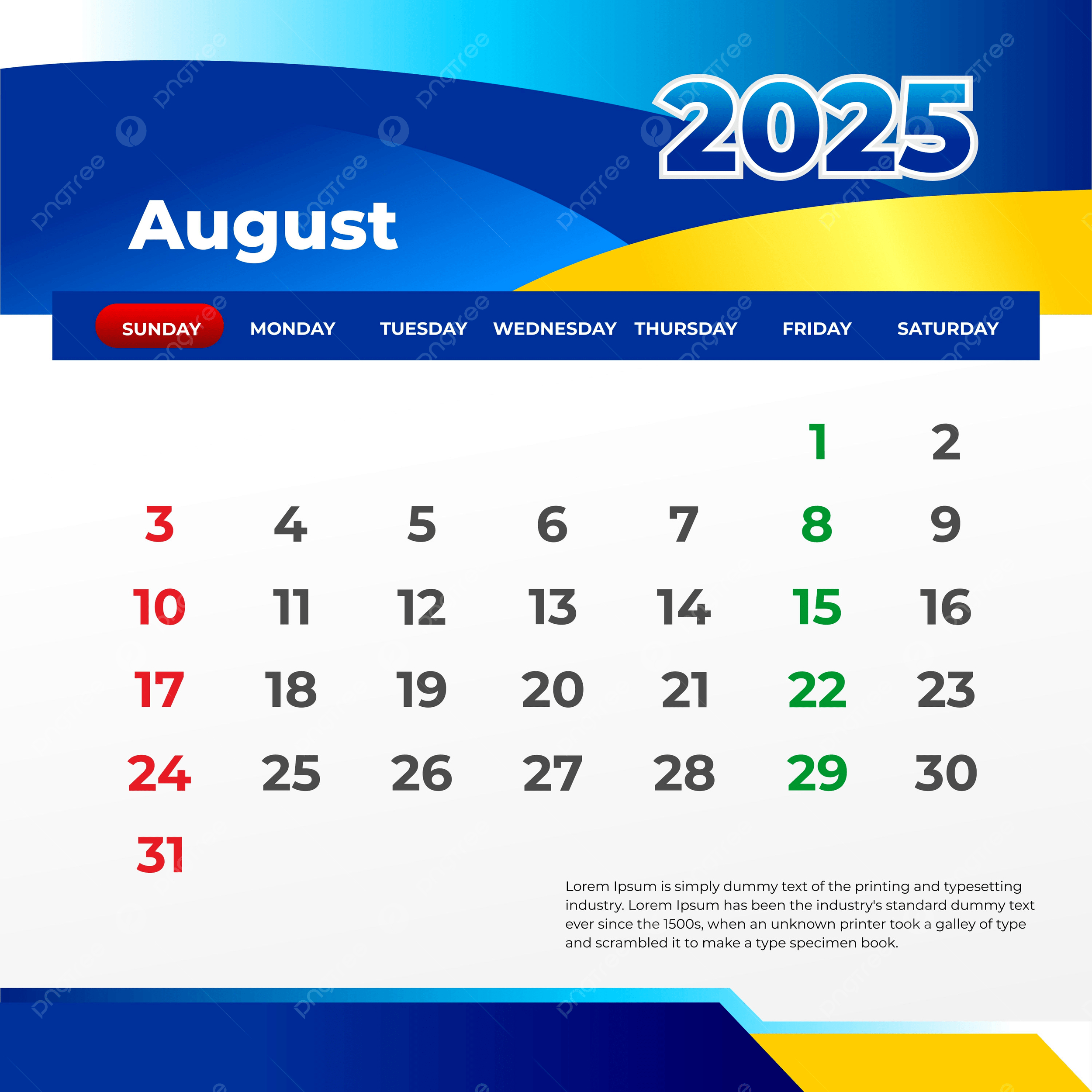 August 2025 Wall Calendar Print And Post On Social Media Vector with regard to August 2025 Social Media Calender