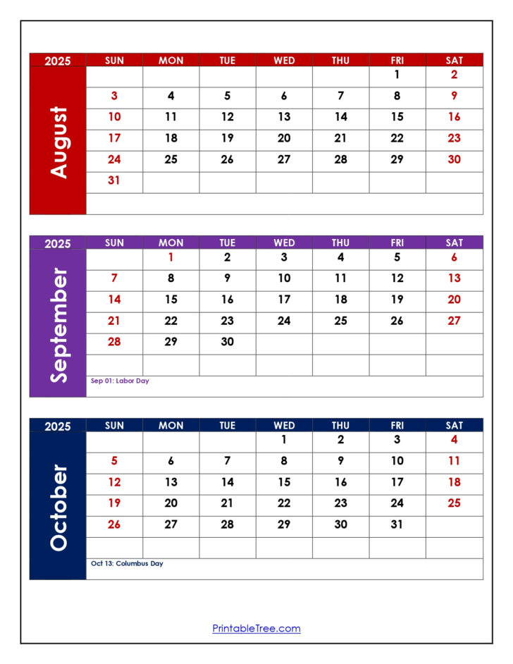 Calendar June July August September October 2025