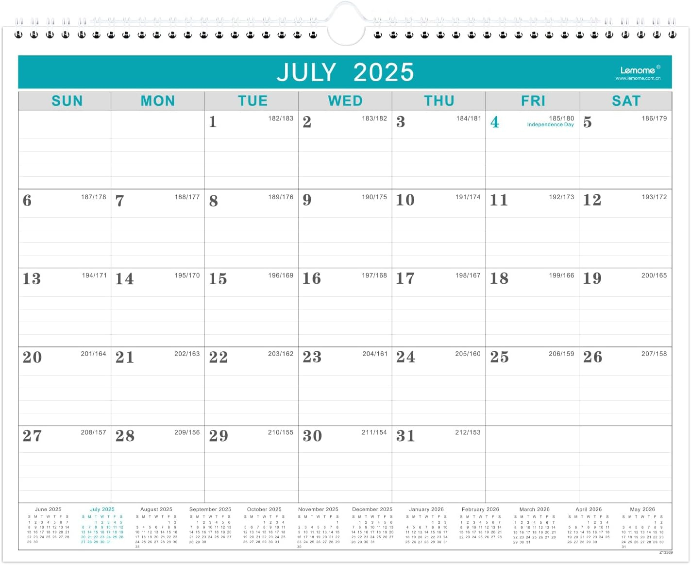 Calendar 2025-2026, 18 Months Wall Calendar From Mauritius | Ubuy in Printable Calendar 2025 Mauritius
