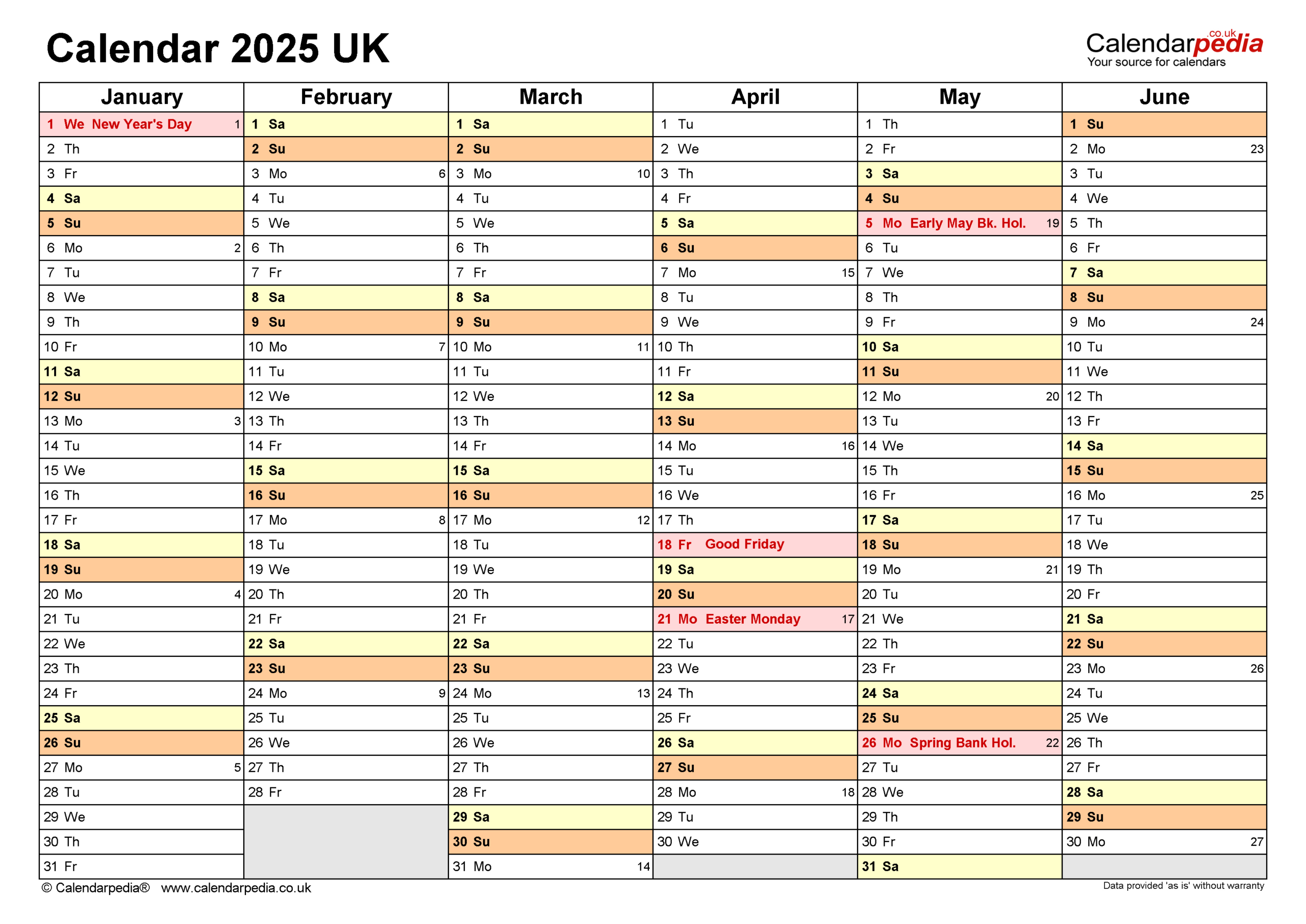Calendar 2025 (Uk) - Free Printable Pdf Templates intended for Free Printable Calendar 2025 Uk