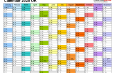 Calendar 2025 (Uk) – Free Printable Pdf Templates with A4 Printable Calendar 2025