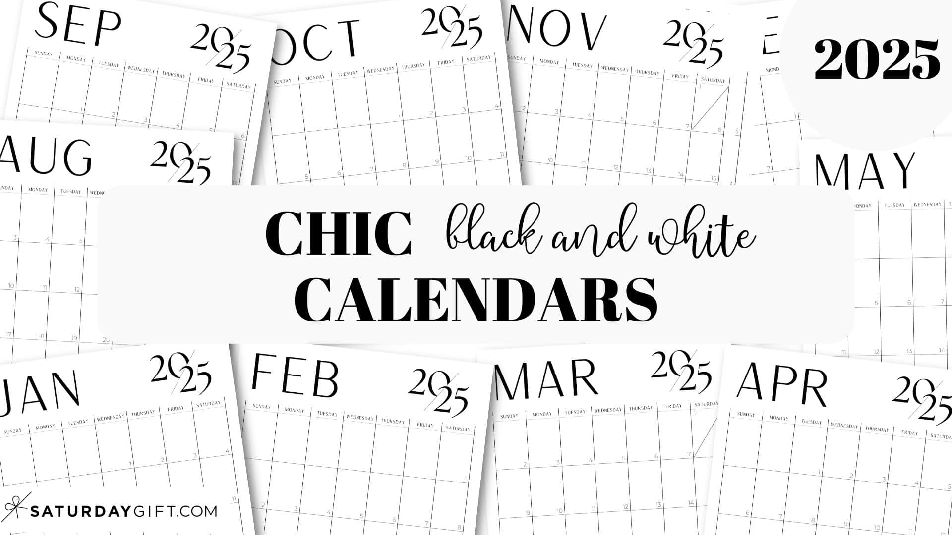 Calendars 2025 with regard to Free Printable Calendar 2025 Saturday Gift