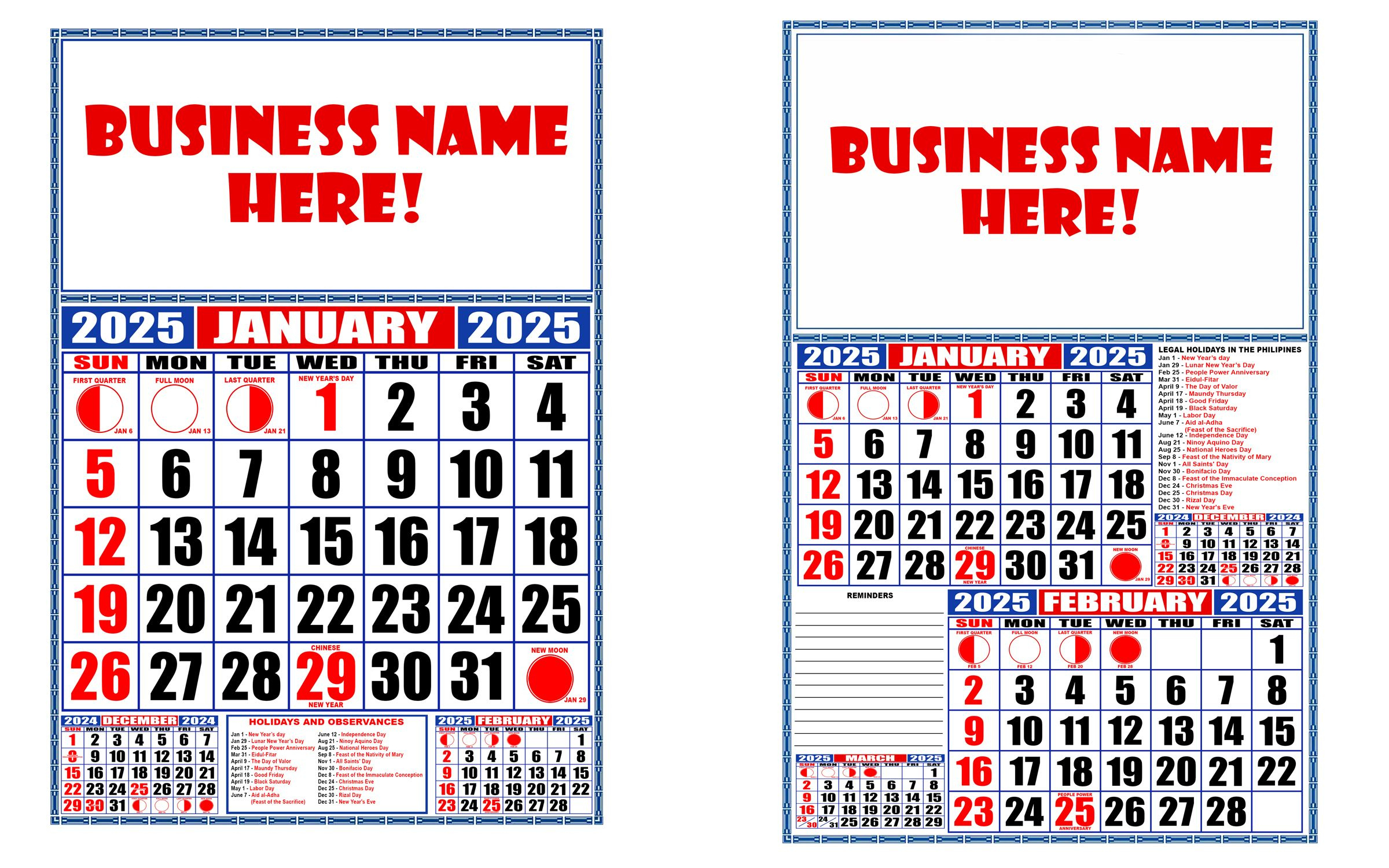 Commercial Calendar For 2025 Templateca_Colarina94 - Raket.ph regarding Printable Calendar 2025 Philippines Word