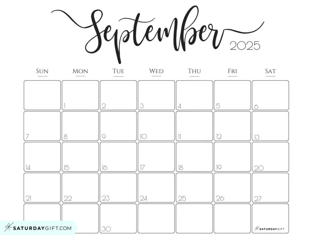 Elegant Printable Calendar 2025Saturdaygift - Readers&amp;#039; Favorite regarding Free Printable Calendar 2025 Saturday Gift