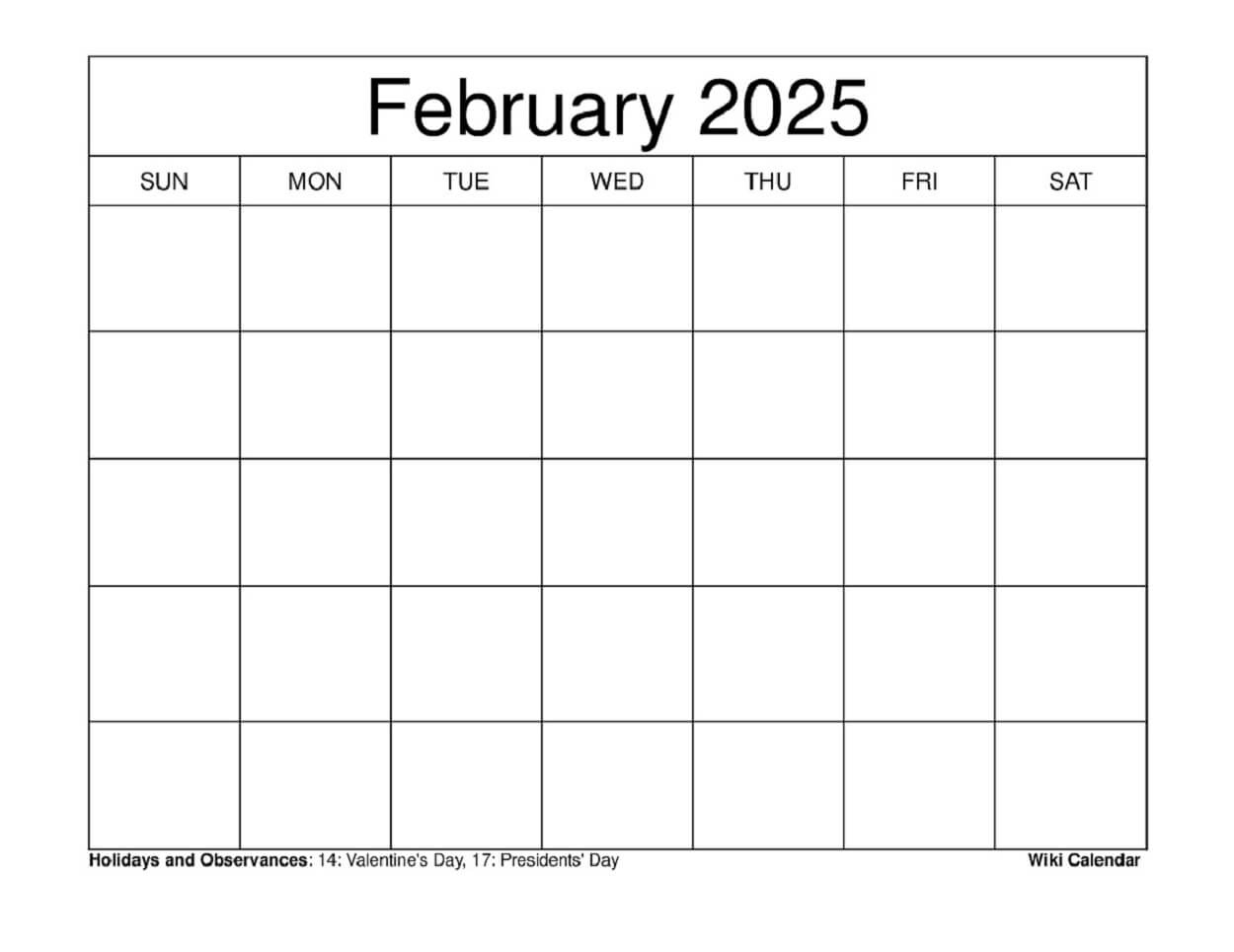 February 2025 Calendar - Printable Templates &amp;amp; More throughout Free Printable Calendar 2025 Feb
