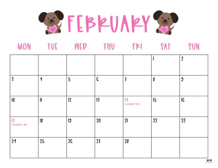 Free Printable Calendar 2025 Feb
