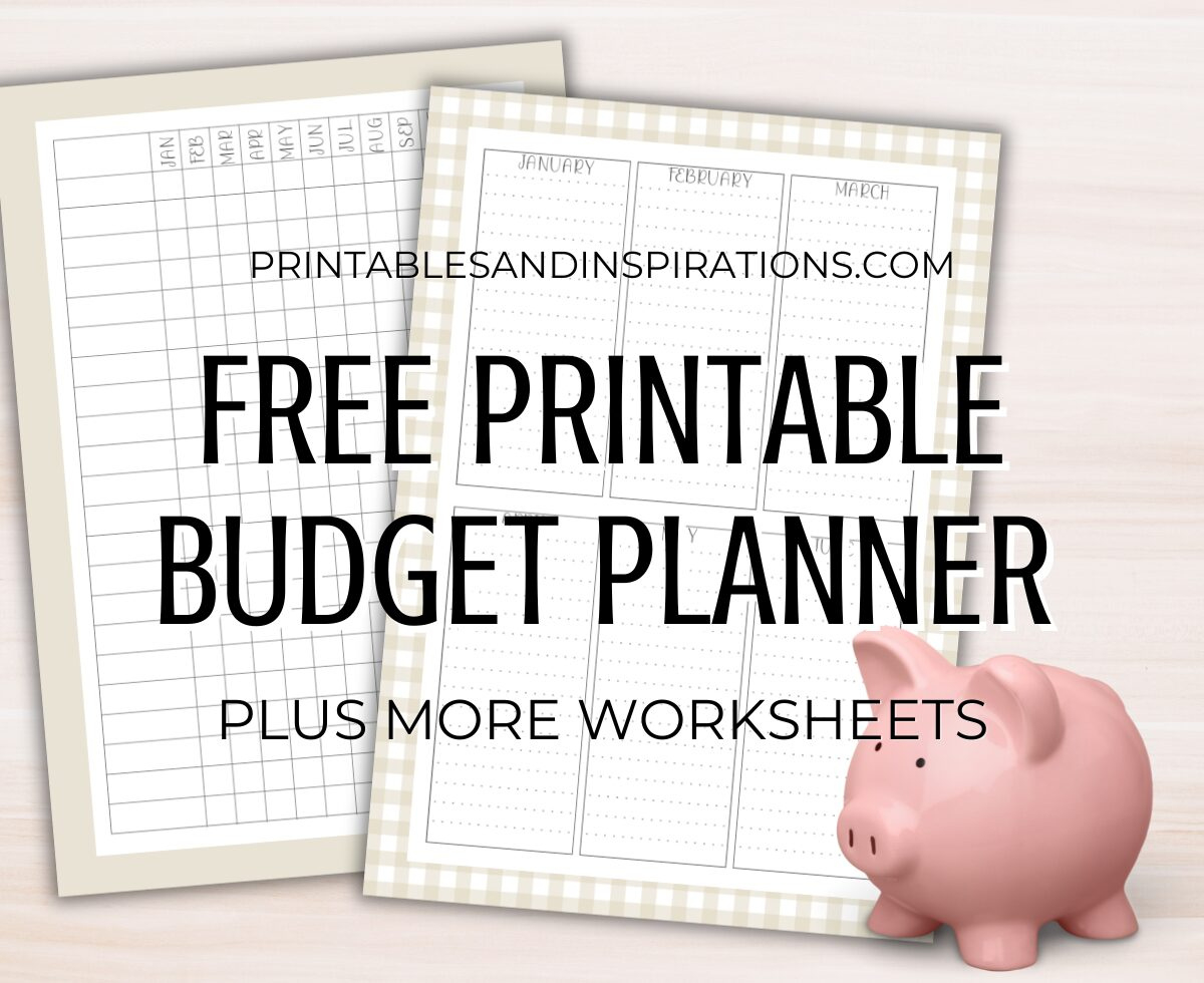 Free 2025 Budget Planner And Worksheets For A Great Year for Printable Budget Calendar 2025