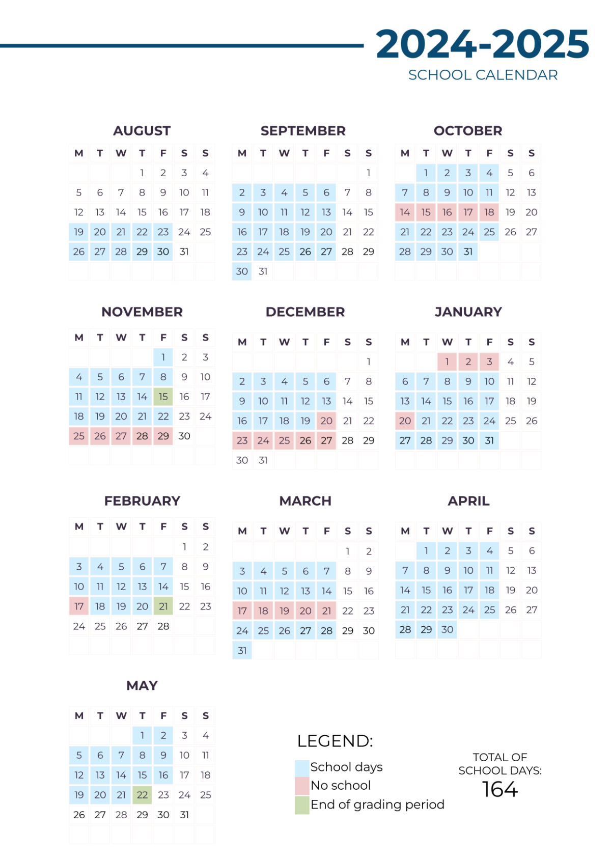 Free 2025 School Calendar Template To Edit Online inside Printable Calendar 2025 with School Holidays
