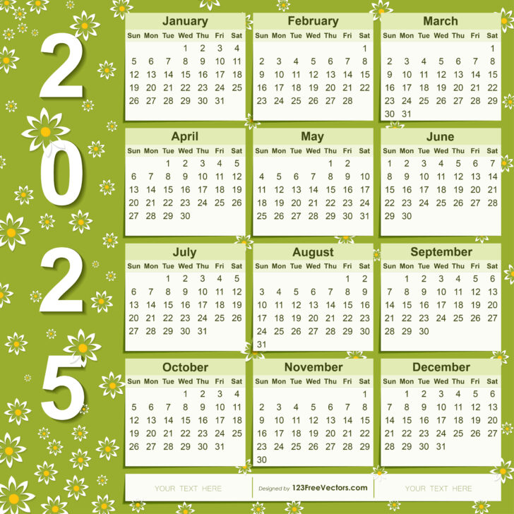 Printable Calendar 2025 Drawing