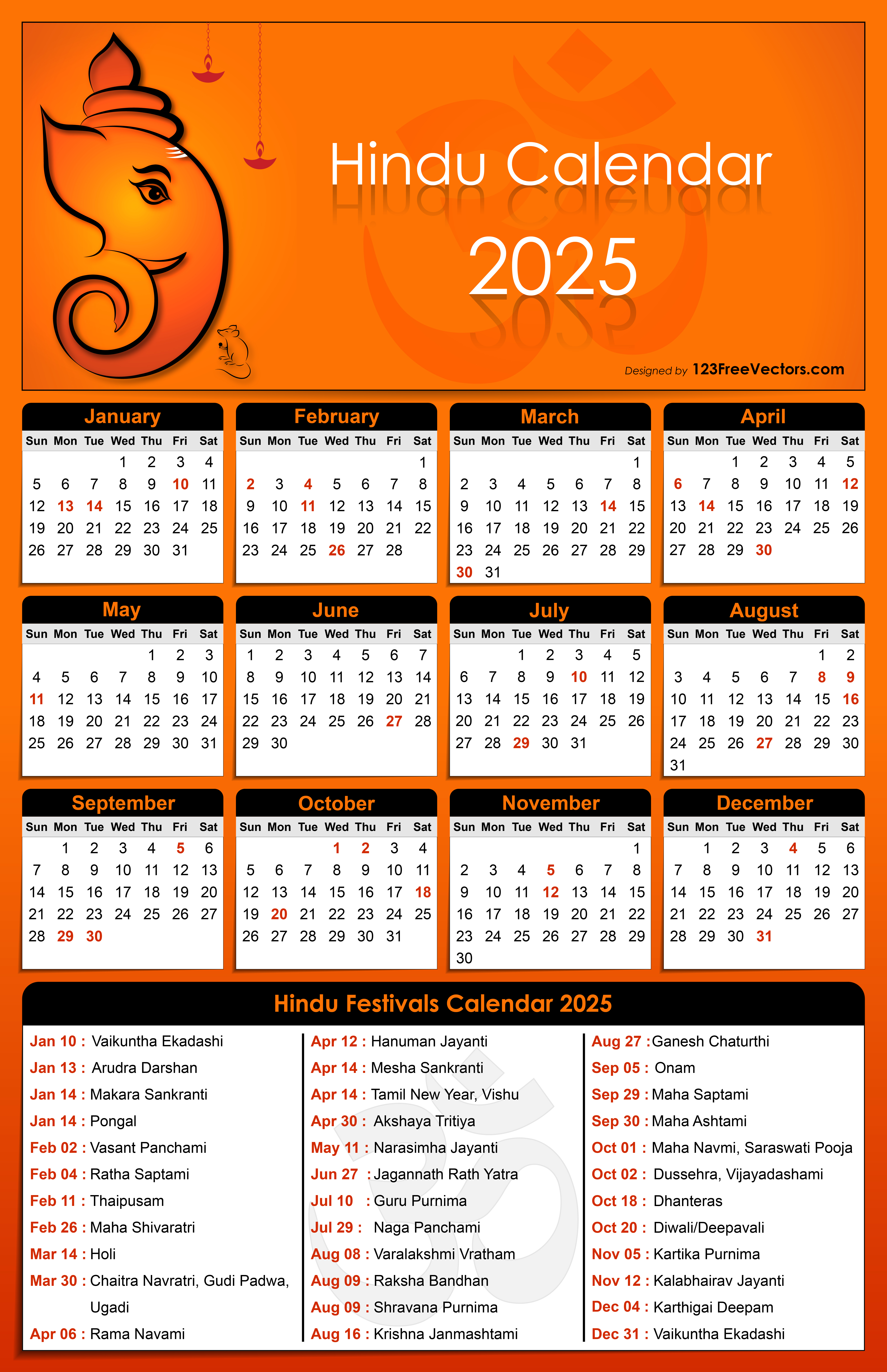 Free Download 2025 Calendar India regarding Printable Calendar 2025 India