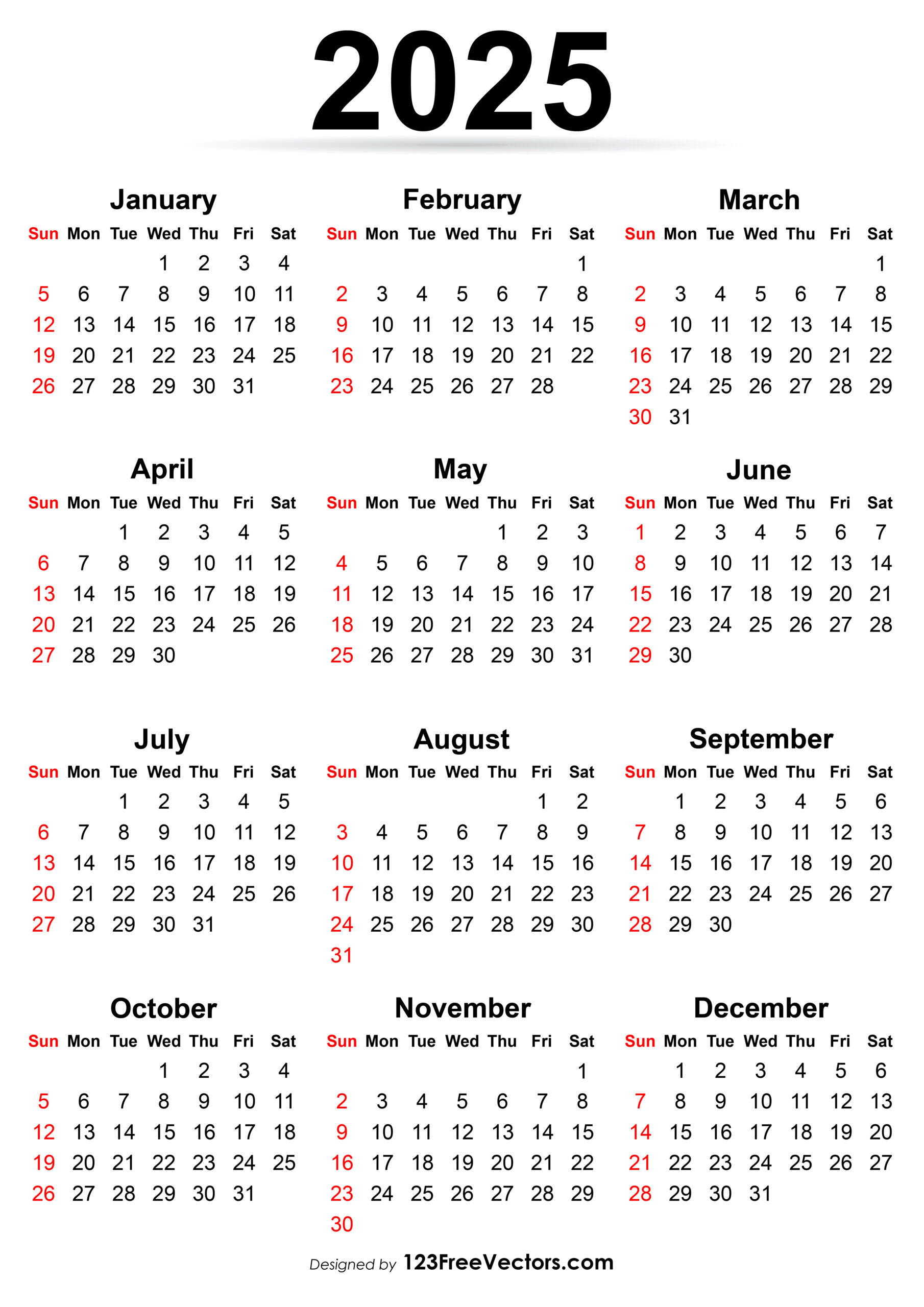 Free Download 2025 Calendar With Week Numbers pertaining to 2025 Calendar With Week Numbers Printable