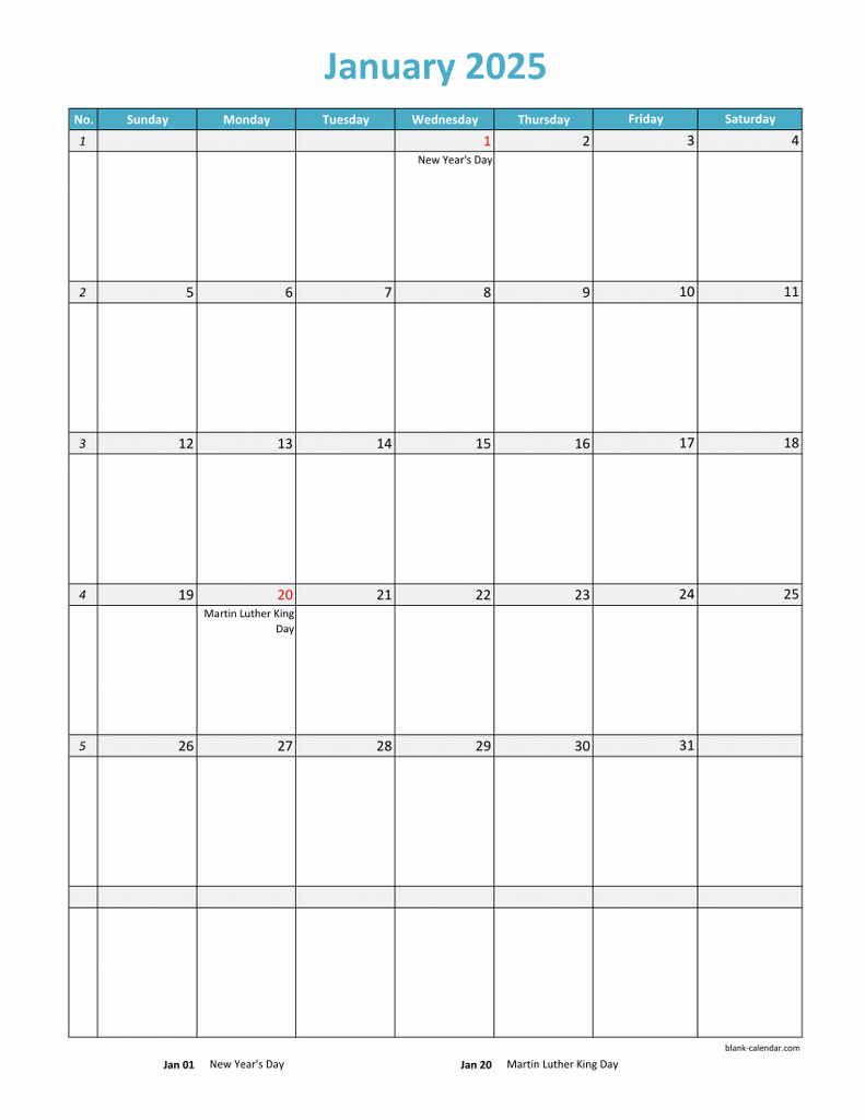 Free Download 2025 Excel Calendar, Full Page Table Grid, Us in Free Printable Calendar 2025 With Holidays Excel
