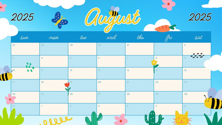 August Theme For Calendar 2025