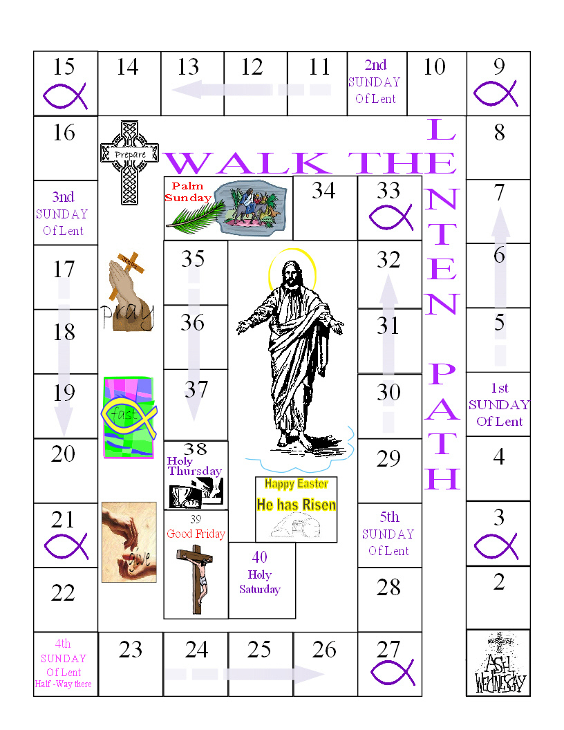 Free Printable Calendars For Lent And Easter throughout Lent Calendar 2025 Printable