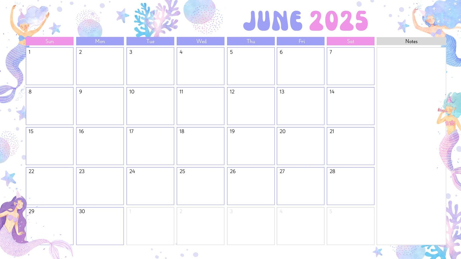 Free Printable, Custom June 2025 Calendar Templates | Canva regarding June Printable Calendar 2025 Cute