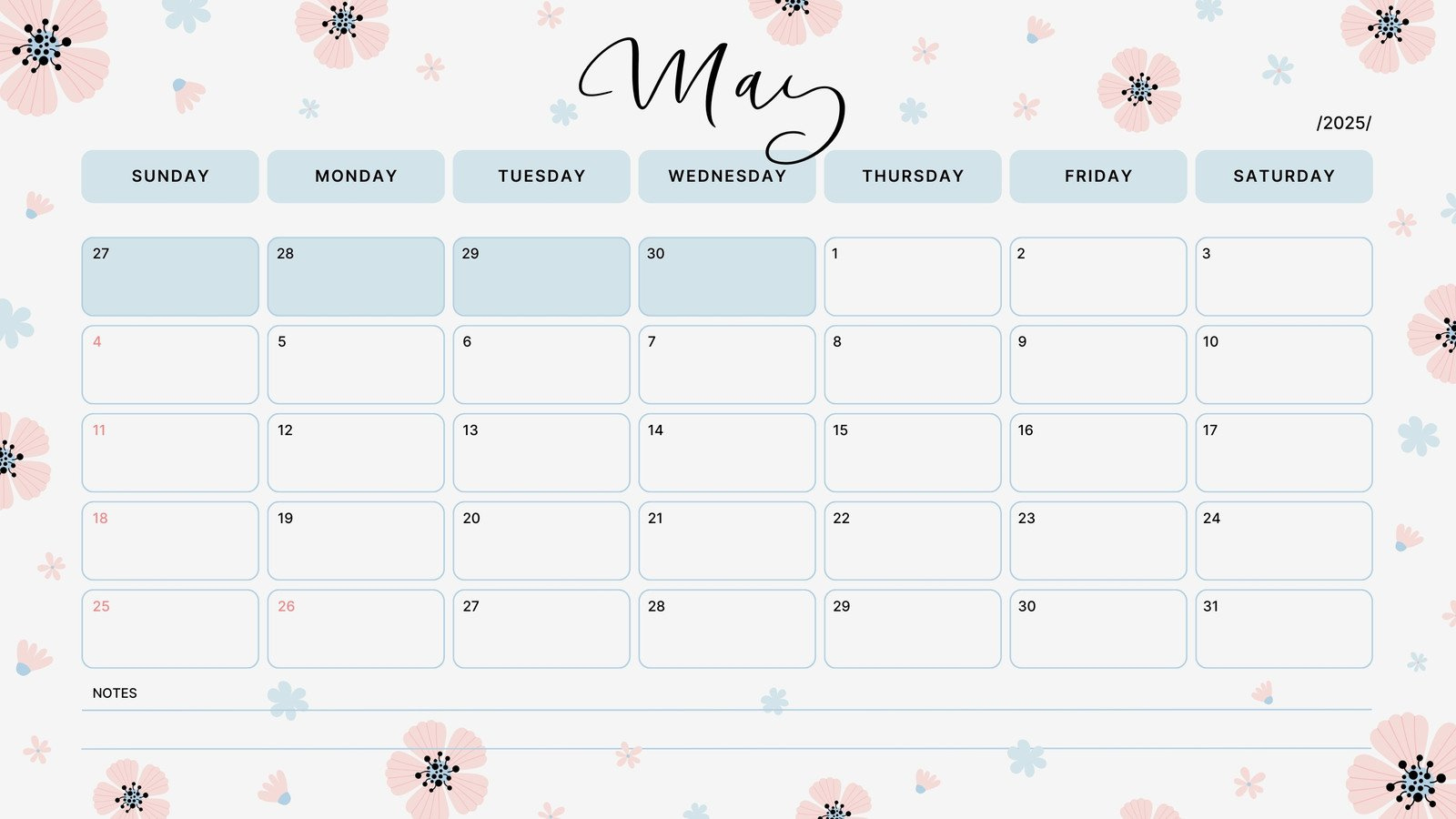 Free To Edit And Print May 2025 Calendar Templates | Canva regarding May Printable Calendar 2025 With Lines