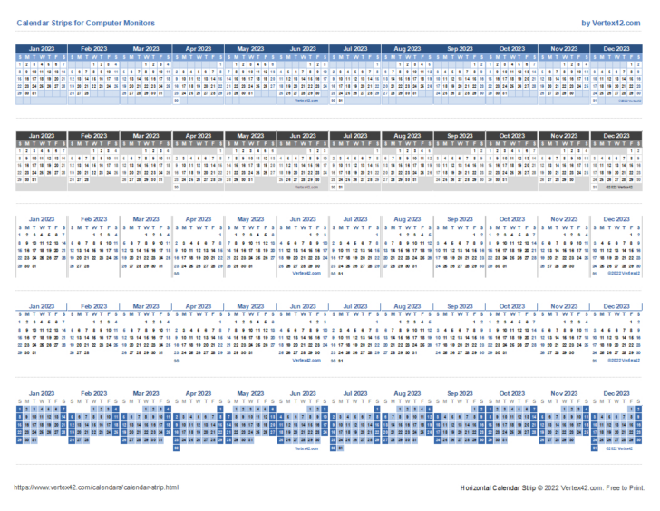 Free Printable Calendar 2025 Vertex42