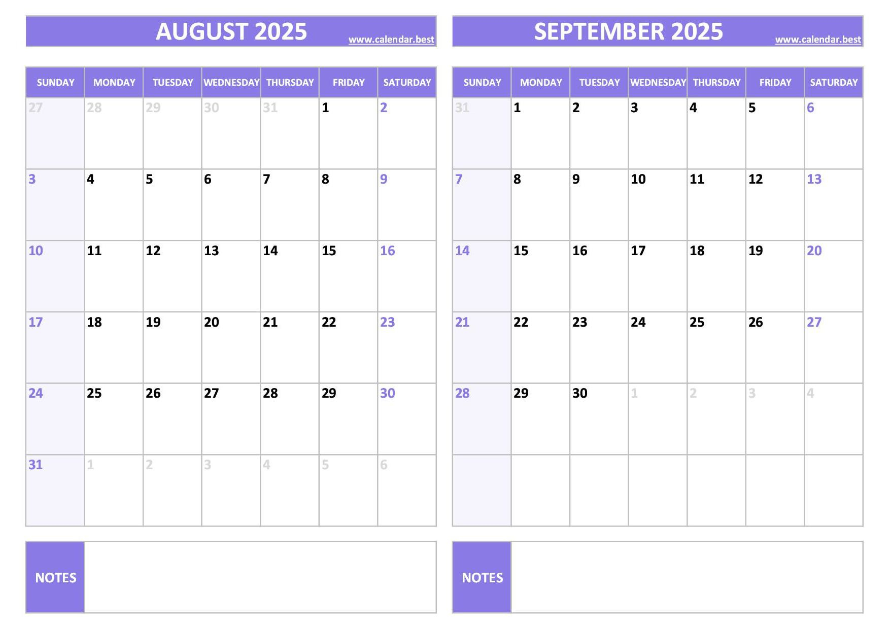 Printable August And September 2025 Calendar - Free Pdf &amp;amp; Jpg with regard to Calendar For August And September 2025