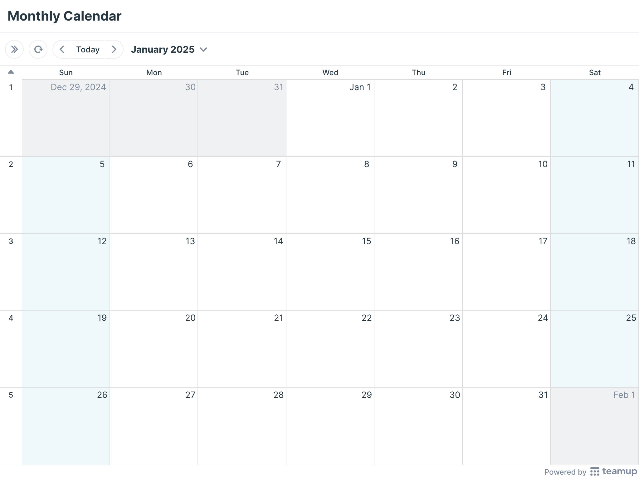 Printable Calendars - Teamup with regard to Calendar Labs 2025 Printable Calendar
