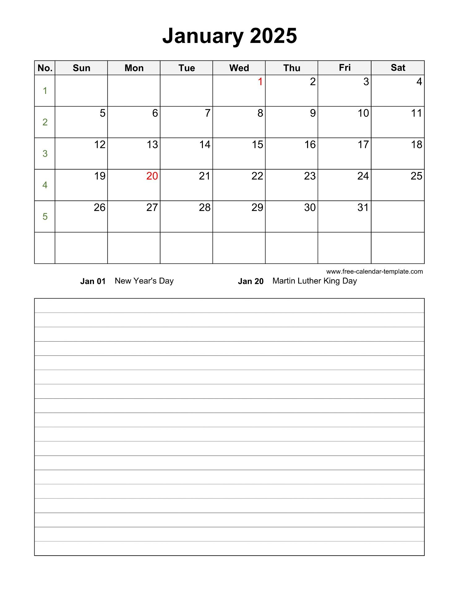 Printable Monthly 2025 Calendar With Space For Appointments within Appointment Calendar 2025 Printable