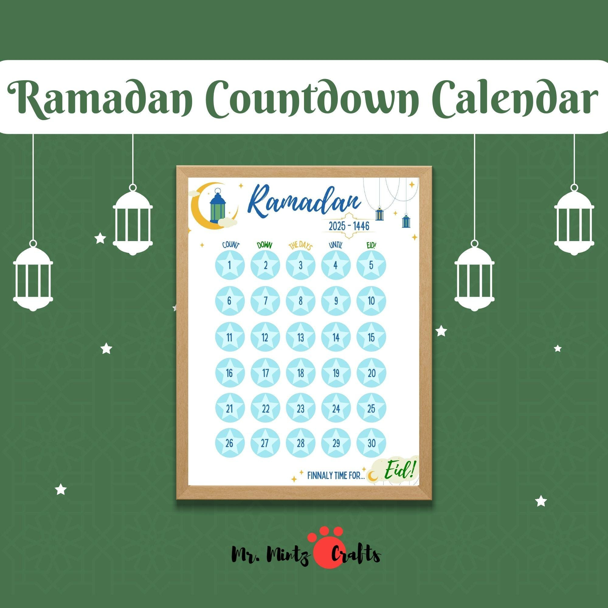 Ramadan-Kalender 2025 Für Kinder Zum Ausdrucken | Islamisches in Printable Calendar 2025 Ramadan