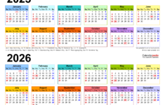 2025-2026 Two Year Calendar – Free Printable Pdf Templates regarding Calendar September 2025 To August 2026