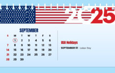 2025 Us Holiday Calendar – Free Powerpoint And Google Slides for Holiday in September 2025