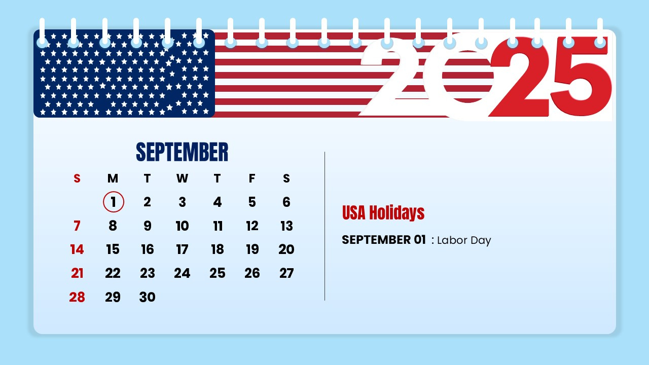 2025 Us Holiday Calendar – Free Powerpoint And Google Slides with September 2025 Us Calendar