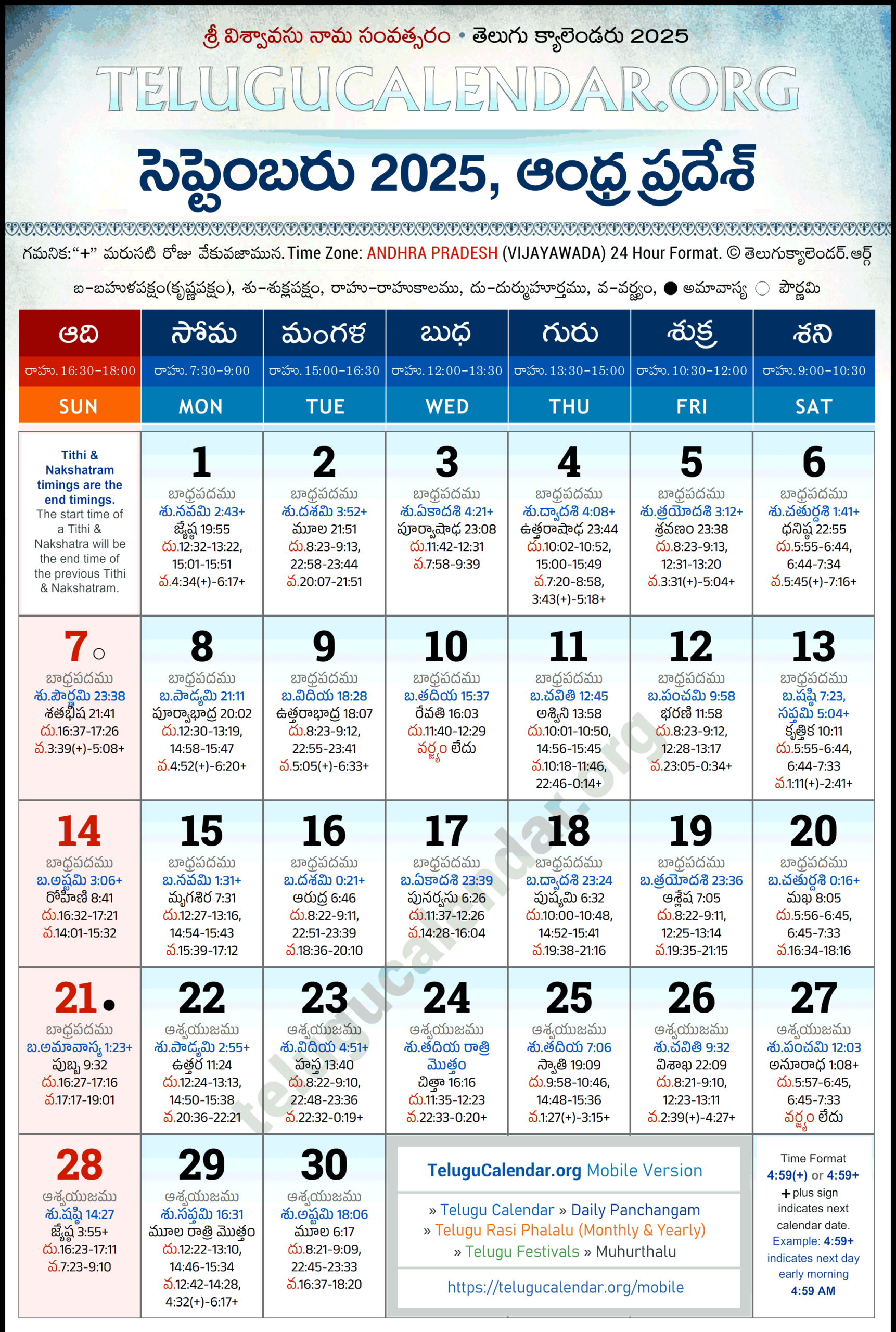 Andhra Pradesh Telugu Calendar 2025 September Pdf Festivals with regard to September Telugu Calendar 2025