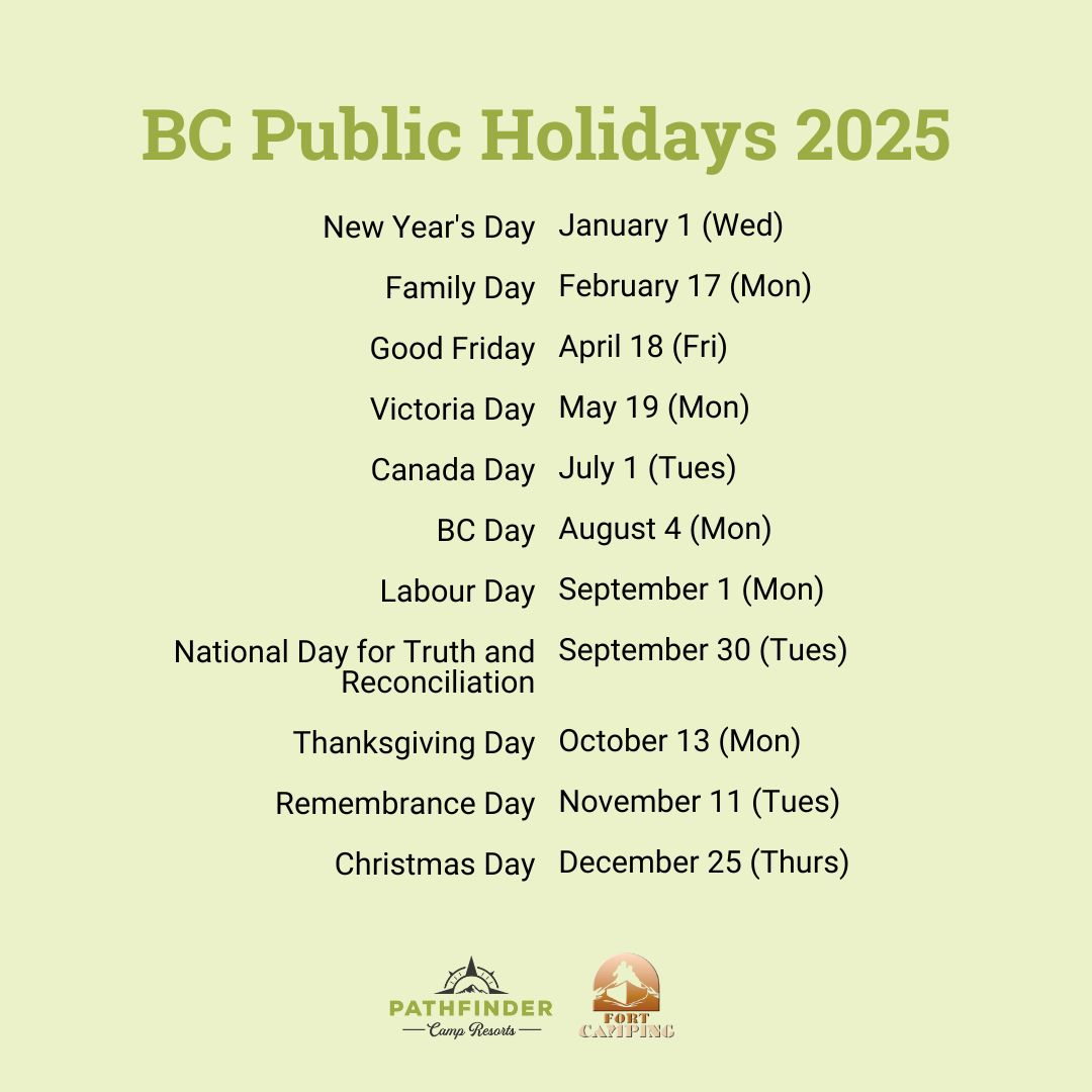 Bc Public Holiday 2025: Long Weekends For Your Camping Trip with September Long Weekend 2025