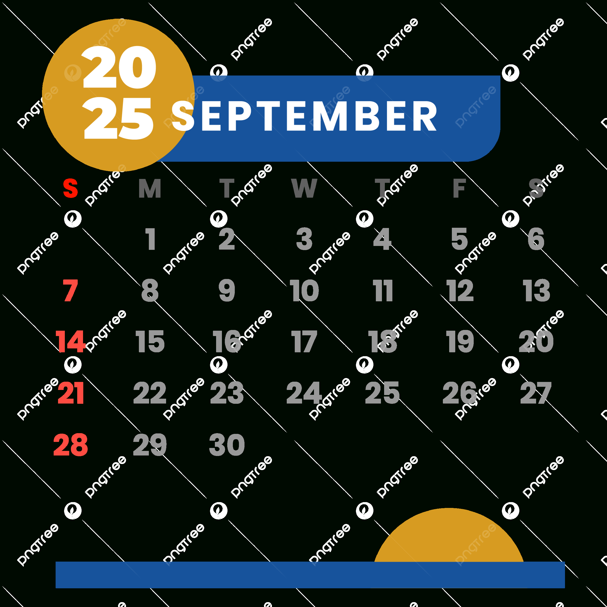 Calendar 2025 September Vector Clipart Monthly Calendar, 2025 with regard to September 2025 Calendar Clip Art