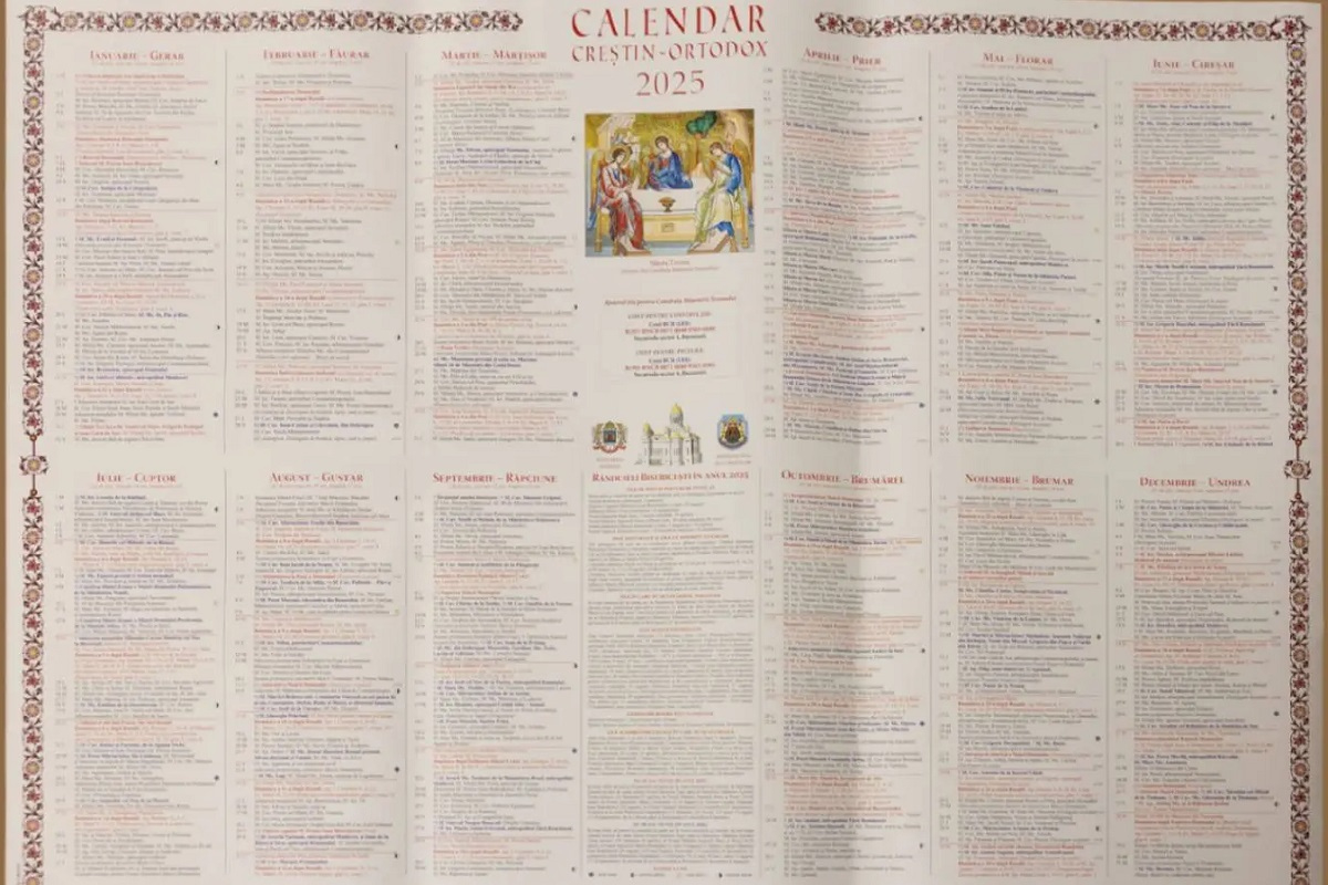 Calendar Creștin Ortodox 2025 - Știrea Ta inside Calendar Credtin Ortodoz September 2025