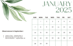 Free Canada Holidays September 2025 Calendar Template To Edit Online throughout September 2025 Calendar Canada