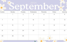 Free Printable September 2025 Calendar Templates | Canva within 2025 Calendar Printable September