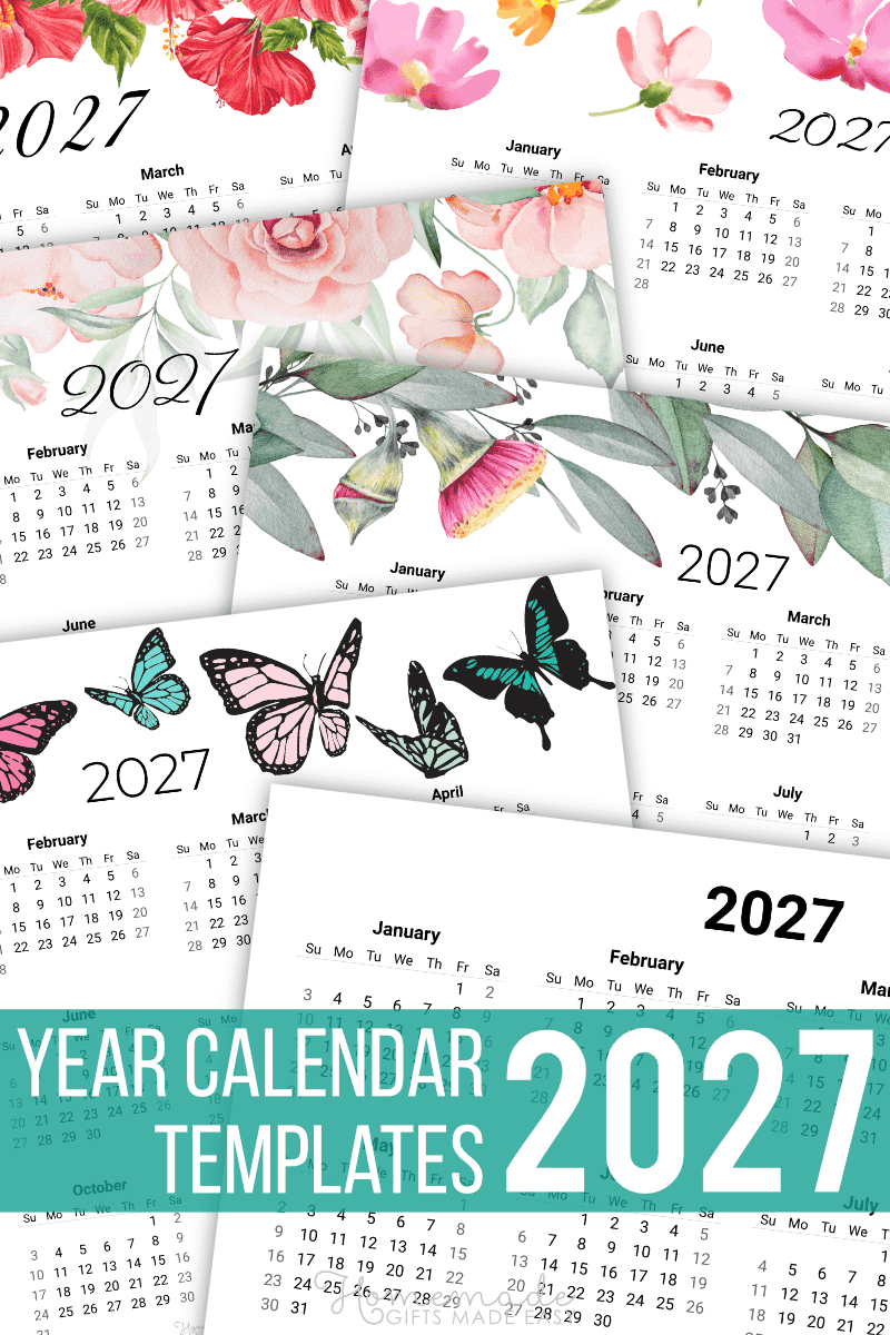 Free Printable Year Calendar for September 2025 Calendar Homemade Gifts Made Easy