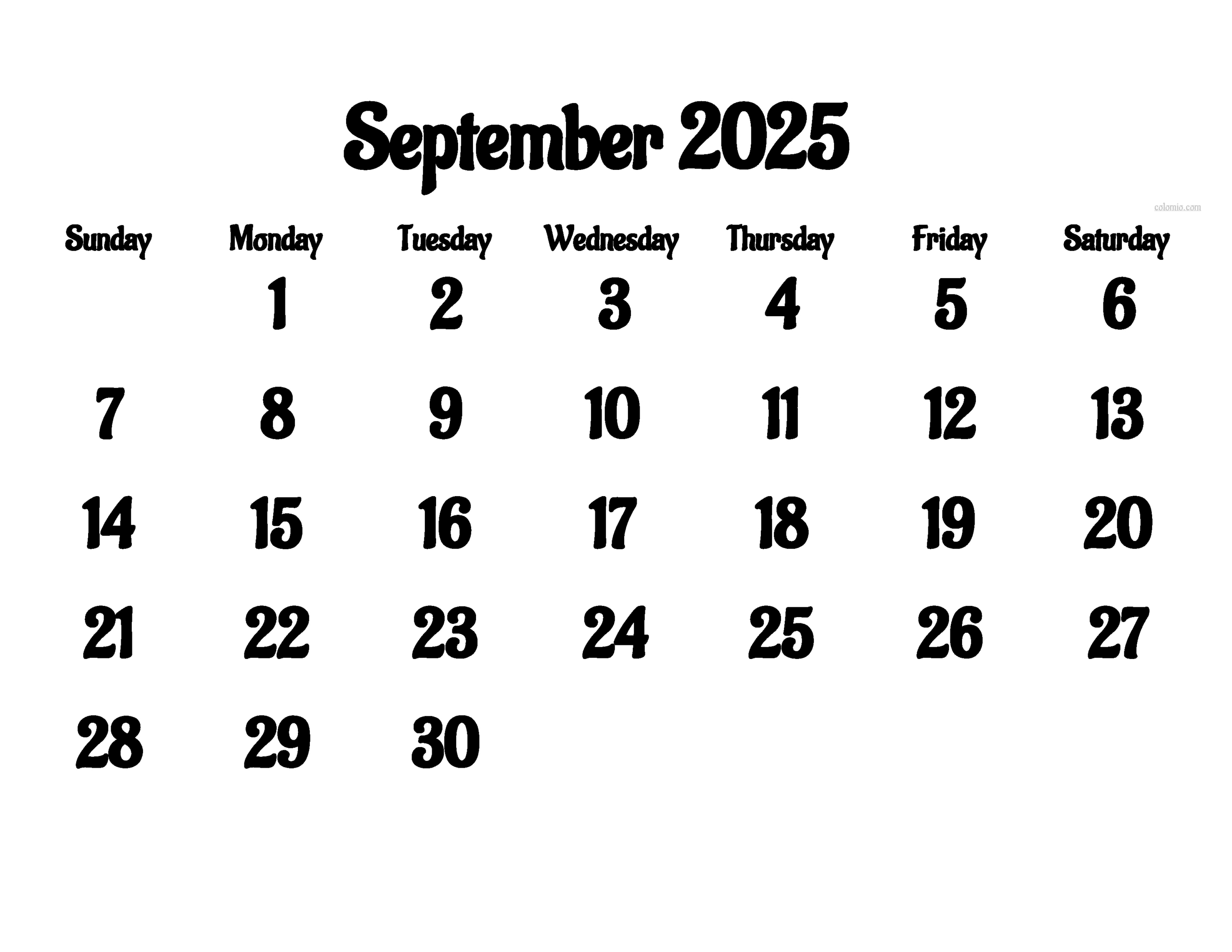 Free September 2025 Calendar | Printable Pdf, Xls, Png Formats pertaining to Weekly Calendar September 2025