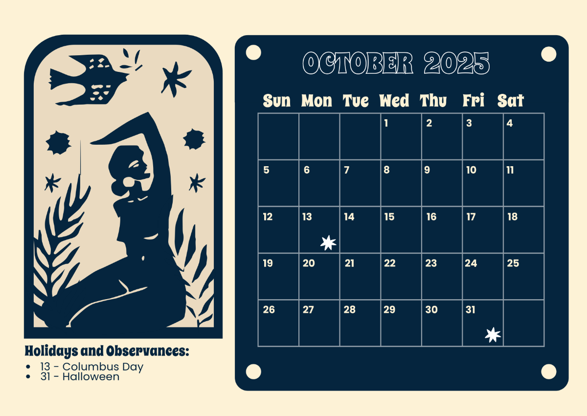 Free Shining Mom October 2025 Calendar Template To Edit Online throughout September 2025 Calendar Shining Mom
