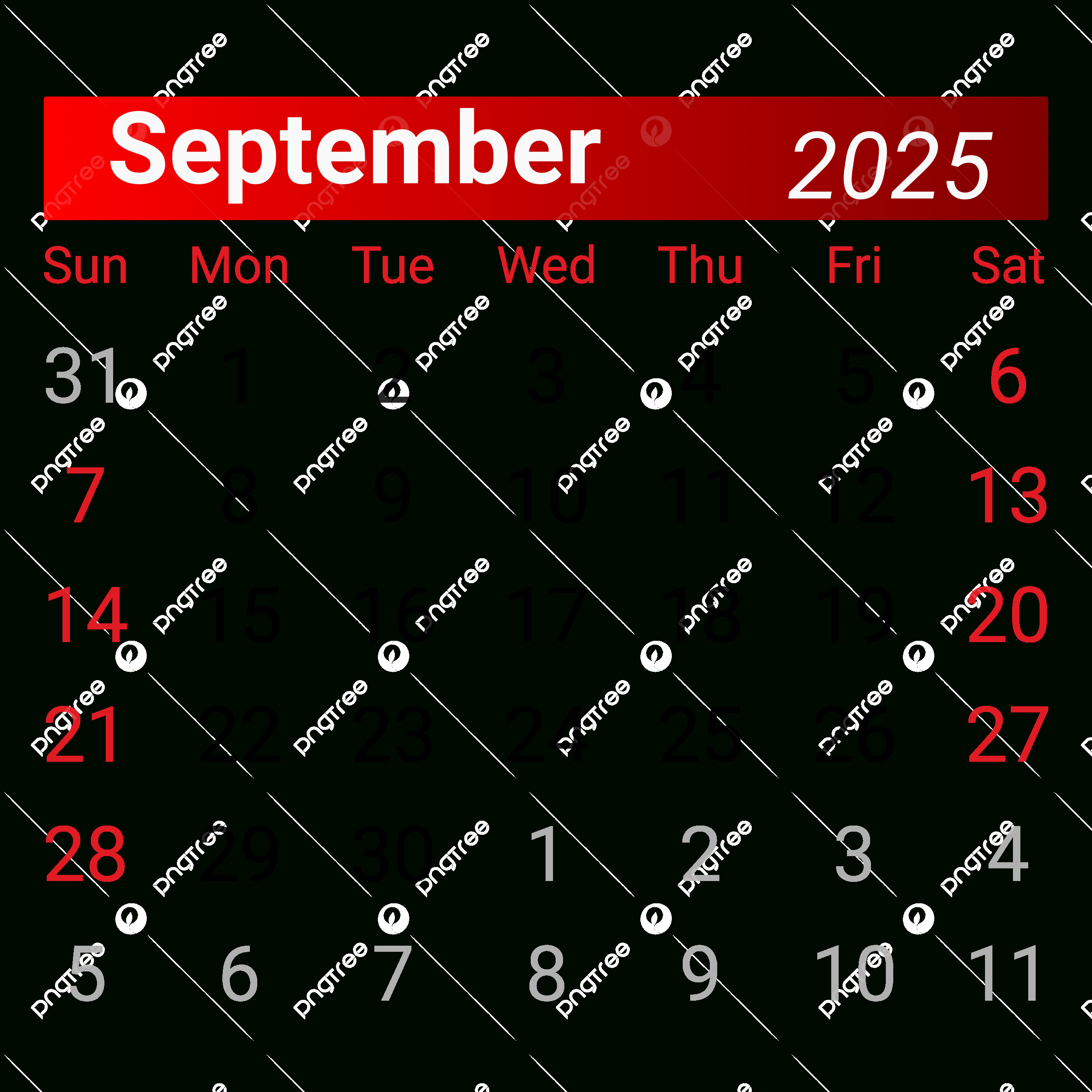 Kalender September 2025 Vektor, Kalender 2025, Kalender September regarding September 2025 Calendar Png