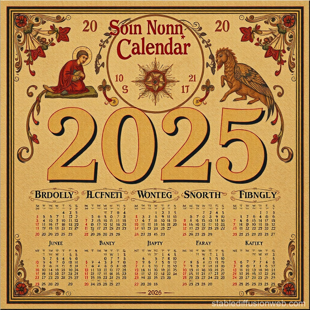 Orthodox Calendar 2025 | Stable Diffusion Online in Calendar Ortodox September 2025