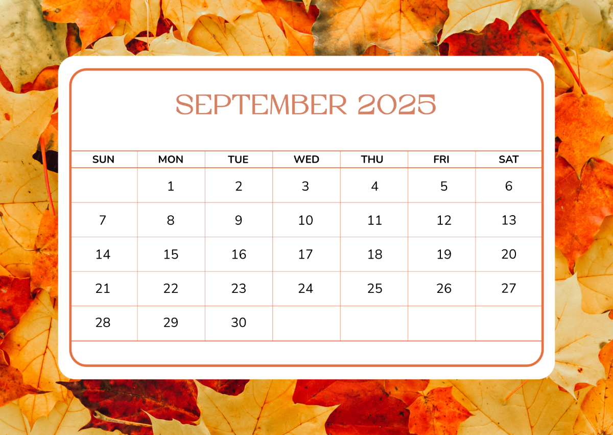 Page 12 | Free Calendar Templates, Editable And Printable for September 2025 Calendar Shining Mom