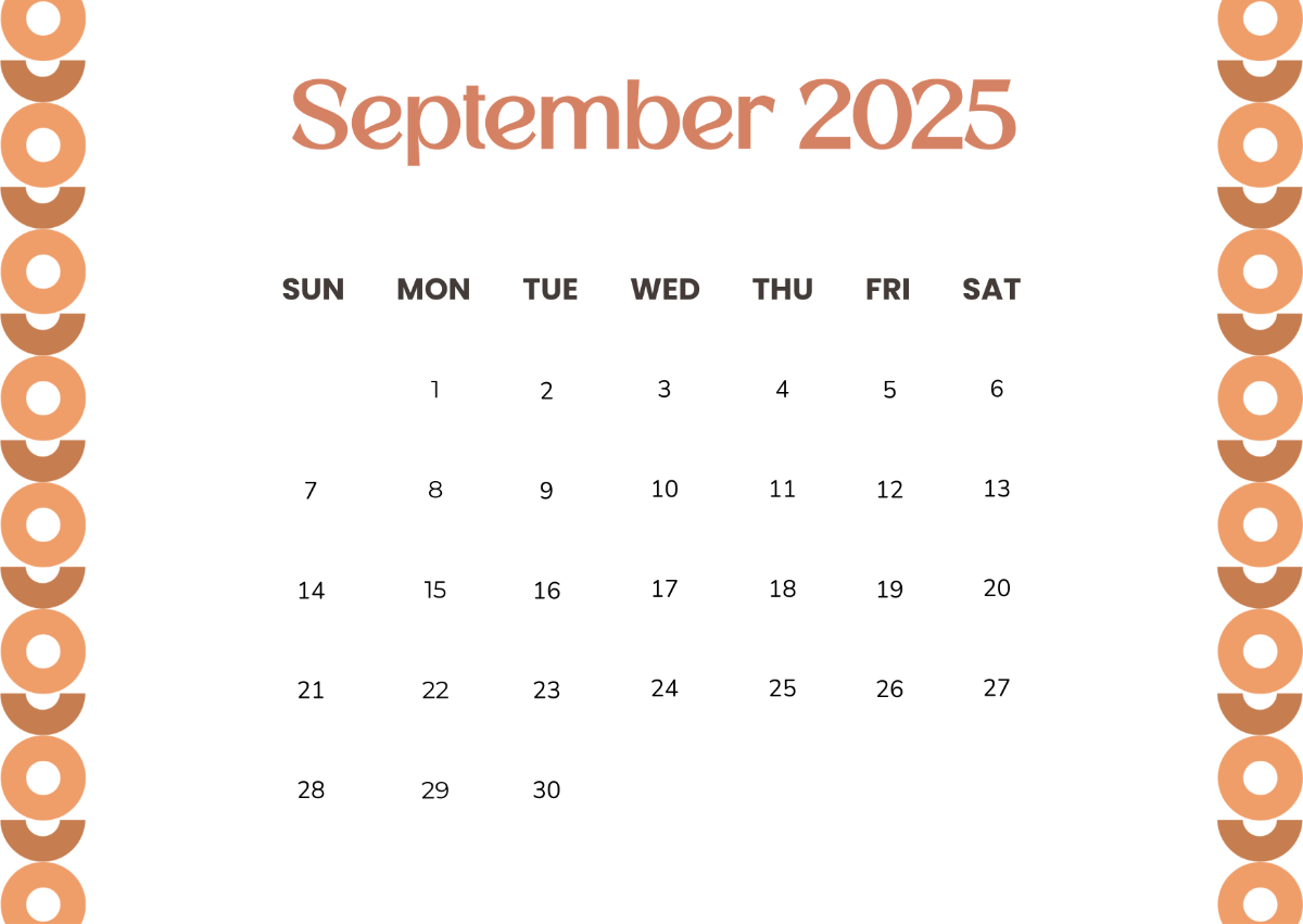 Page 12 | Free Calendar Templates, Editable And Printable intended for September 2025 Calendar Printable Shining Mom